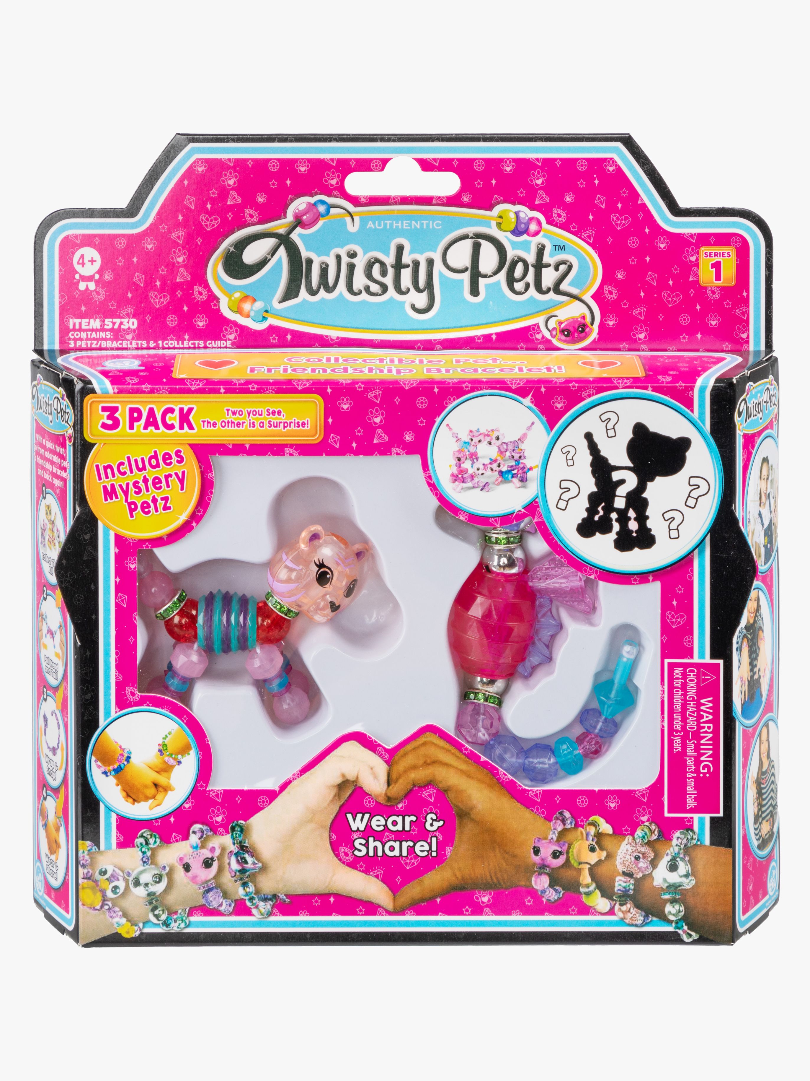 Twisty Petz Schmuckstücke &  Fidget-Armband 3er-Pack