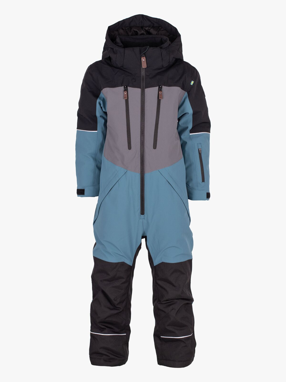 Lindberg Alpine Overall, Black/Turquiose
