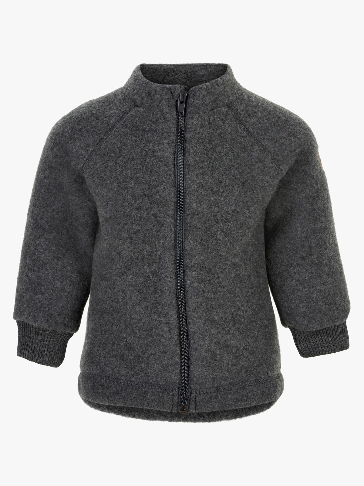 Mikk-Line Wollfilz-Jacke Kind, Anthracite Melange