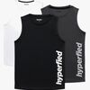 Hyperfied Bounce Tanktop 3er Pack, Black/Grey Melange/White