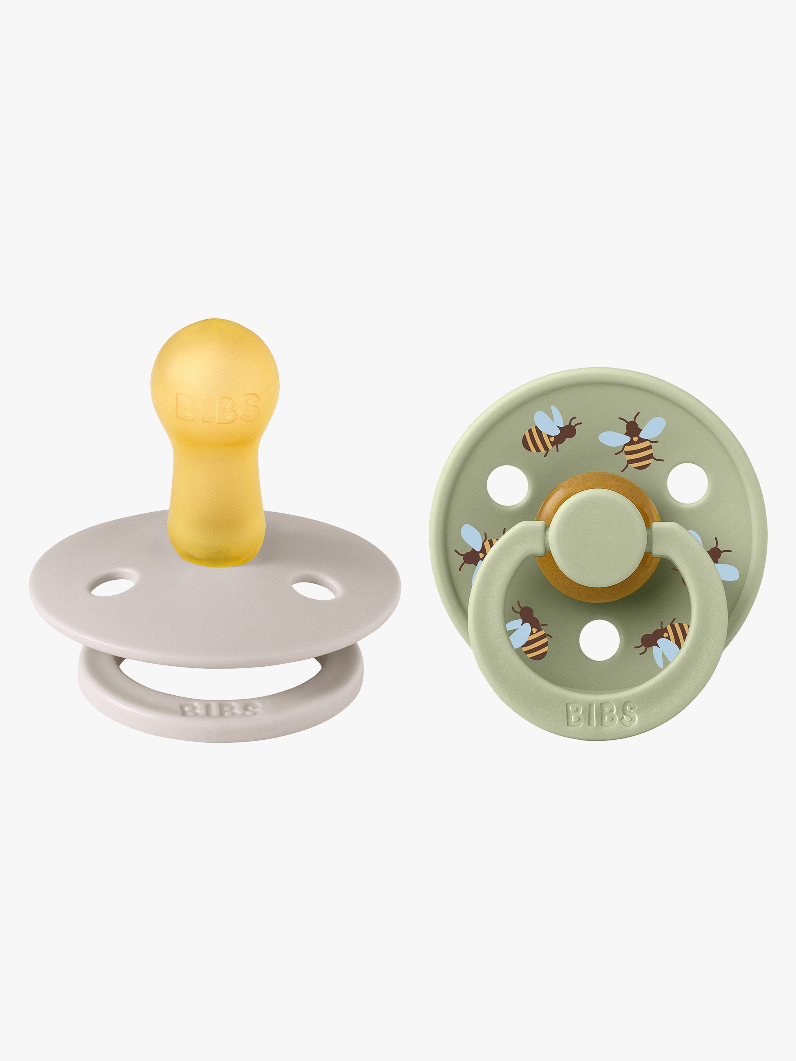 Studio Colour Bumblebee Schnuller 2er-Pack Latex Größe 2, Mushroom
