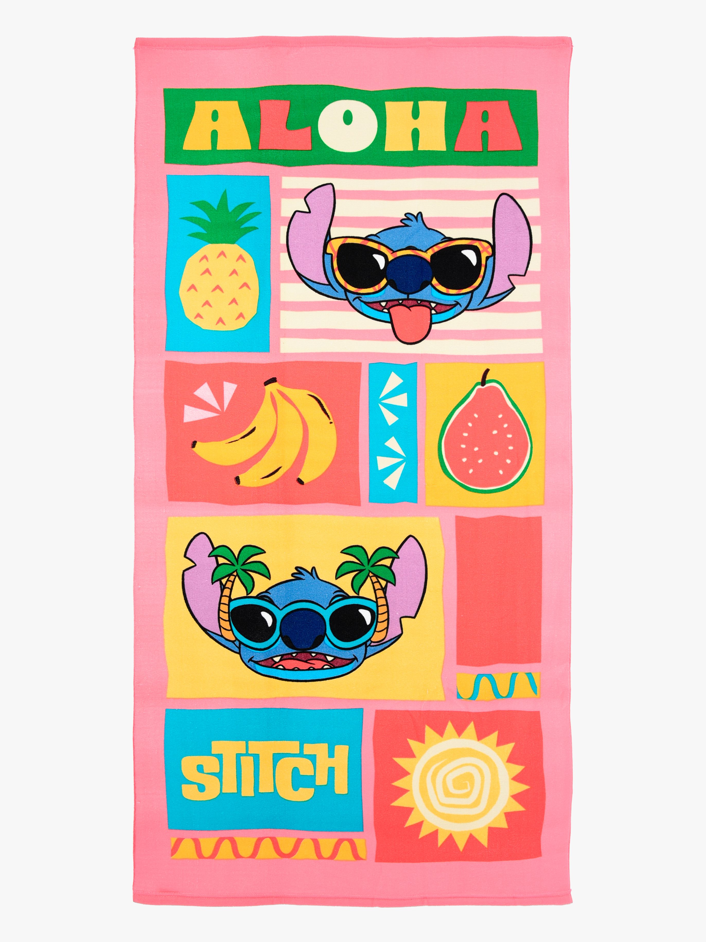 Disney Stitch Strandhandtuch, Rosa