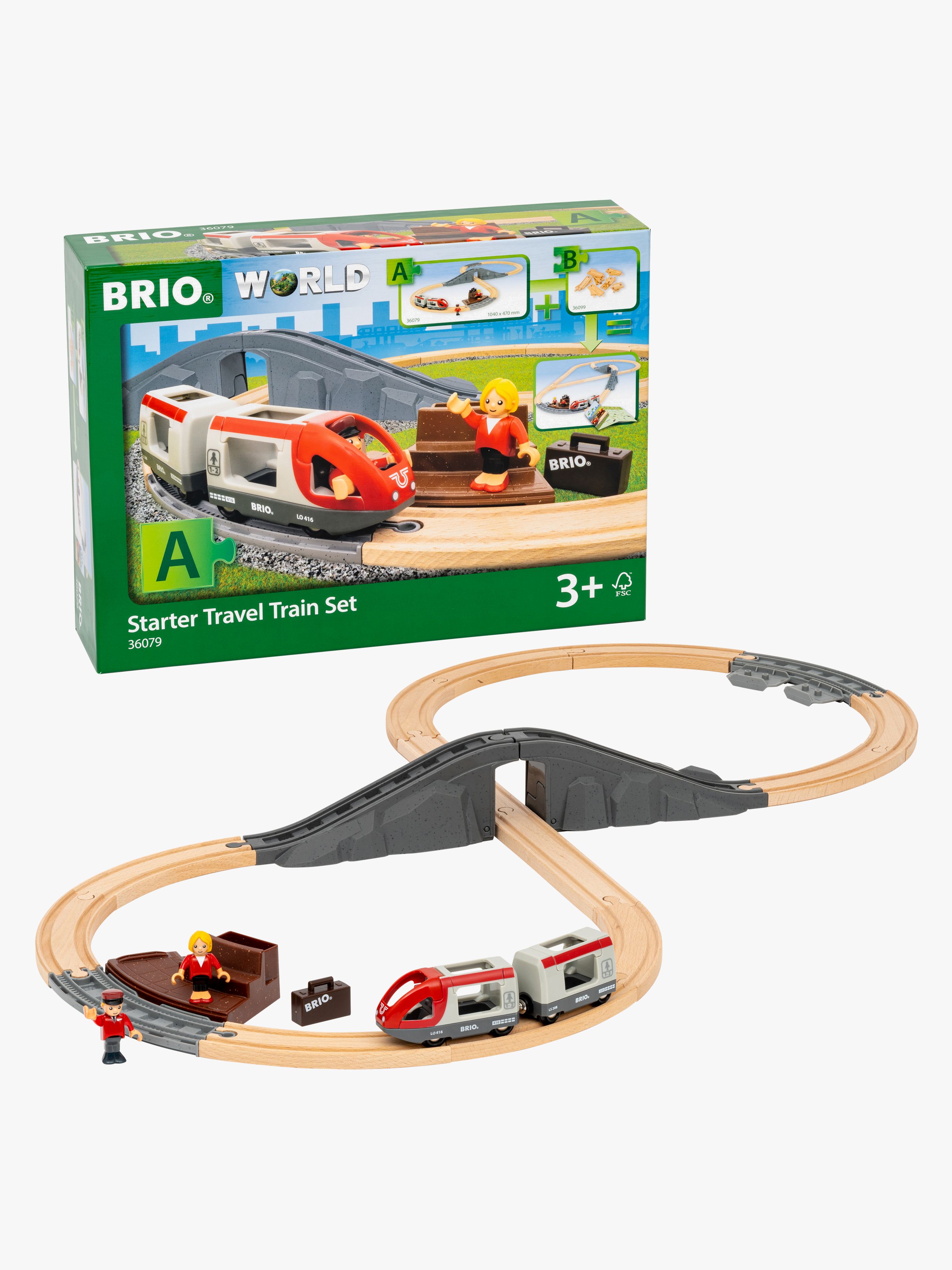 BRIO World 36079 Einsteigerset Personenzug