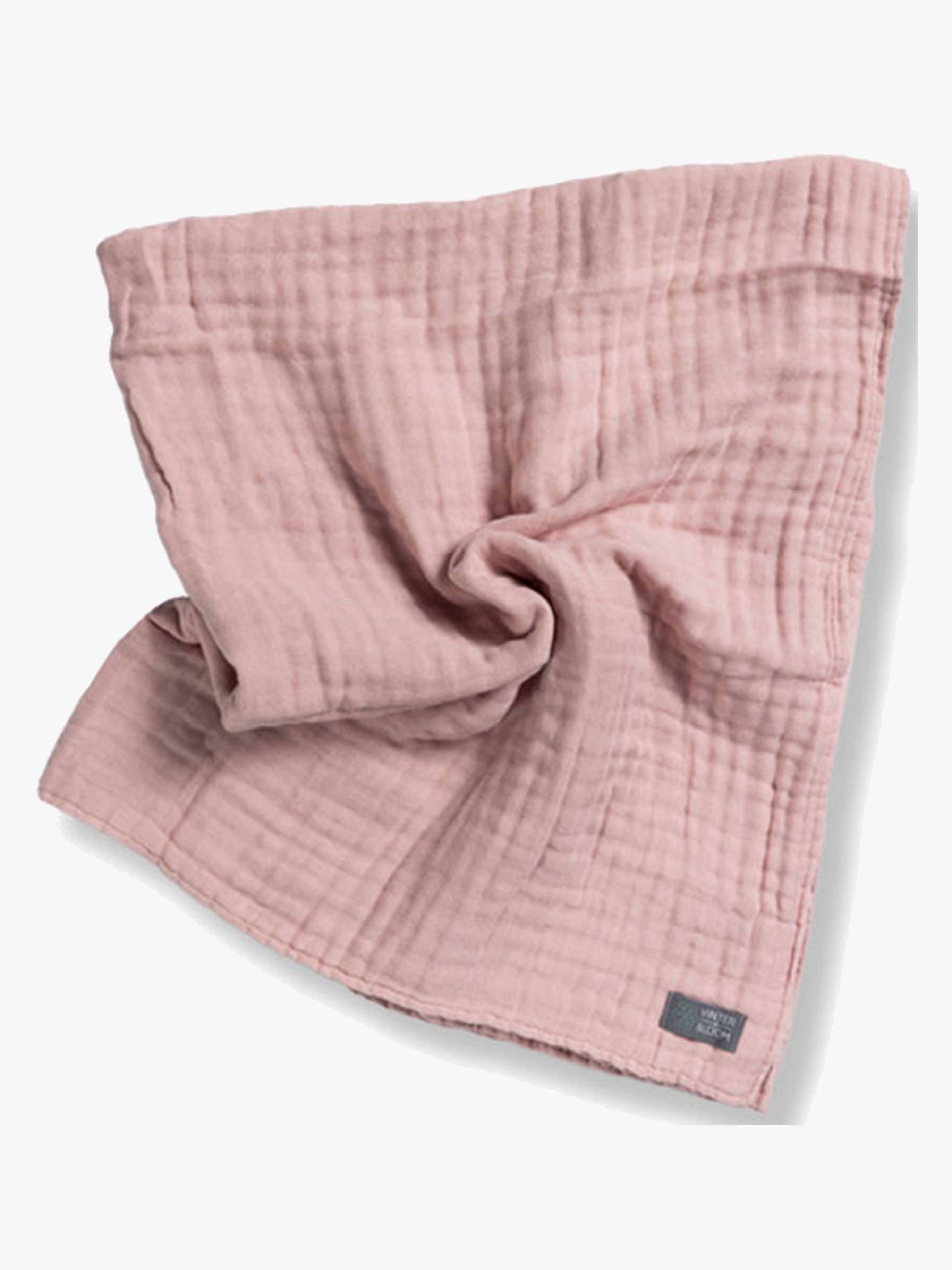 Layered Decke Musselin, Silver Rose