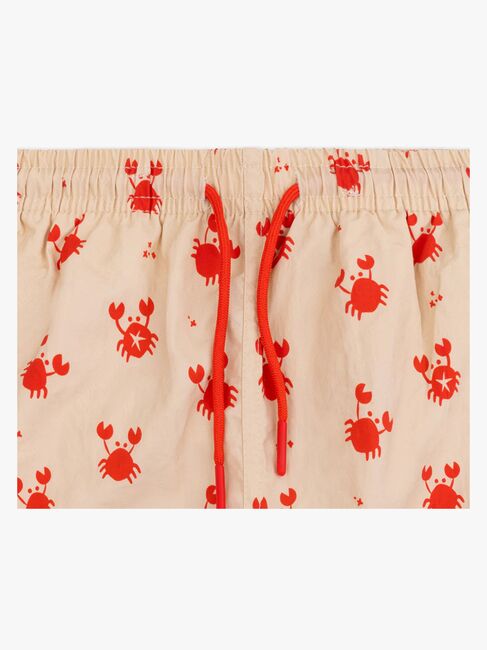 Swim Essentials Badehose, Crabby Red/Beige