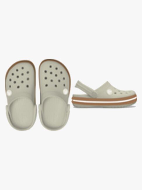 Crocs Crocband Gum Pantoffeln, Summit White
