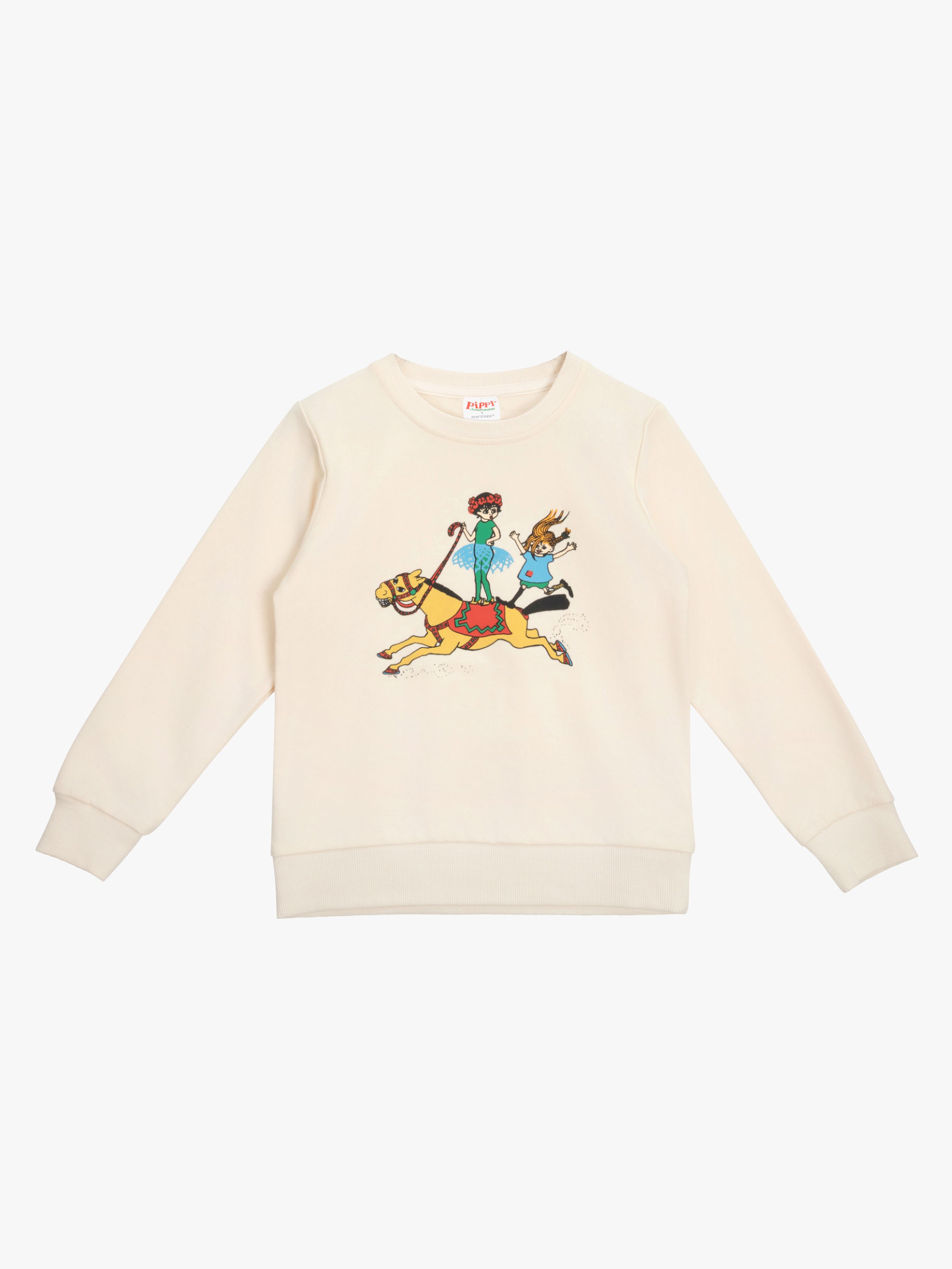 Pippi Langstrumpf  X Martinex Sweatshirt Vorstellung, Kitt, 110