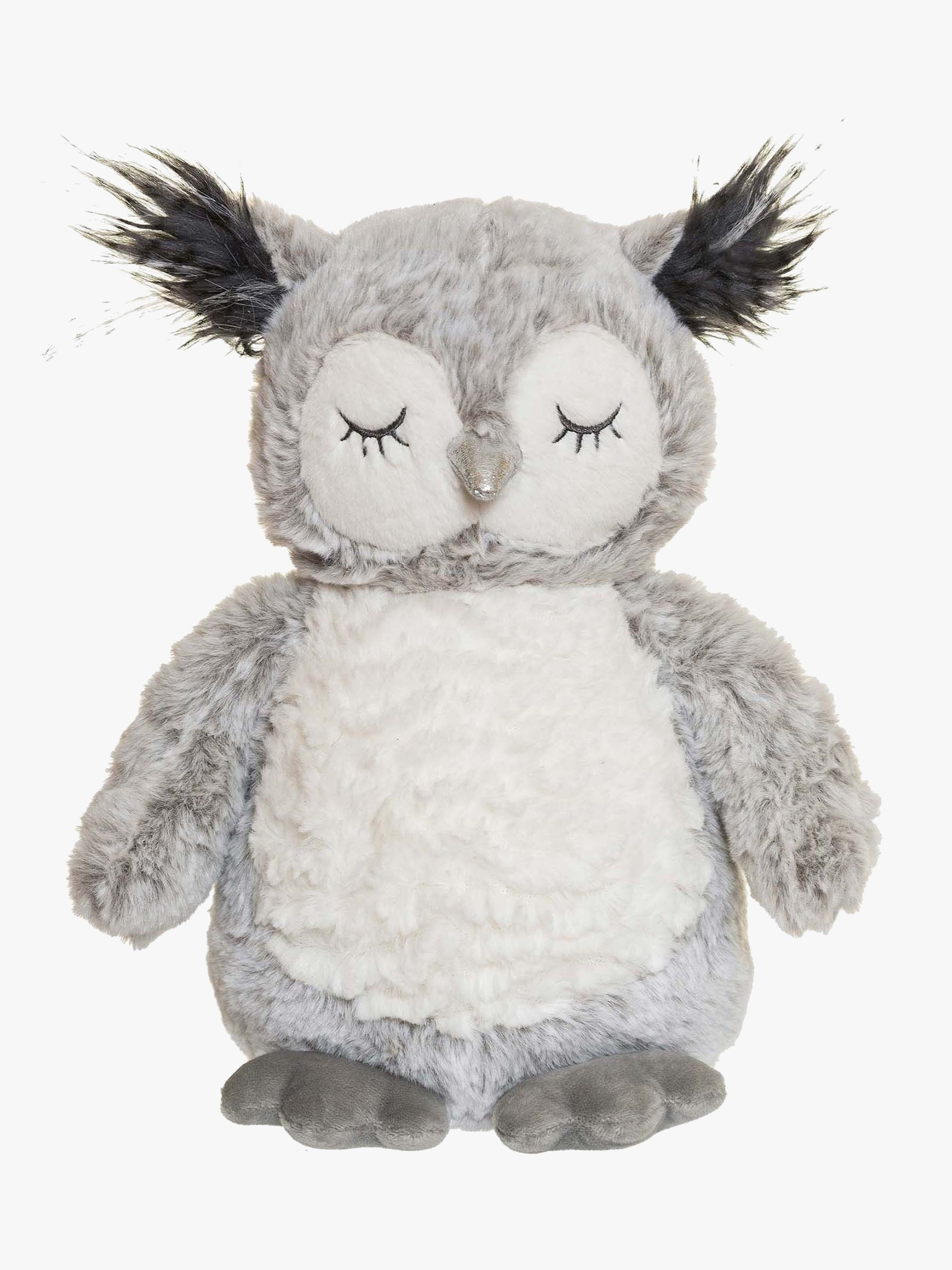 Kuscheltier Eule Uve 25 cm, Grau