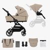 Kinderkraft YOXI 2-in-1-Kombikinderwagen, Sand Beige