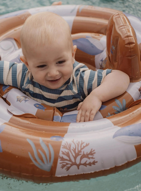 Little Dutch Ocean World Baby Schwimmring, Blue