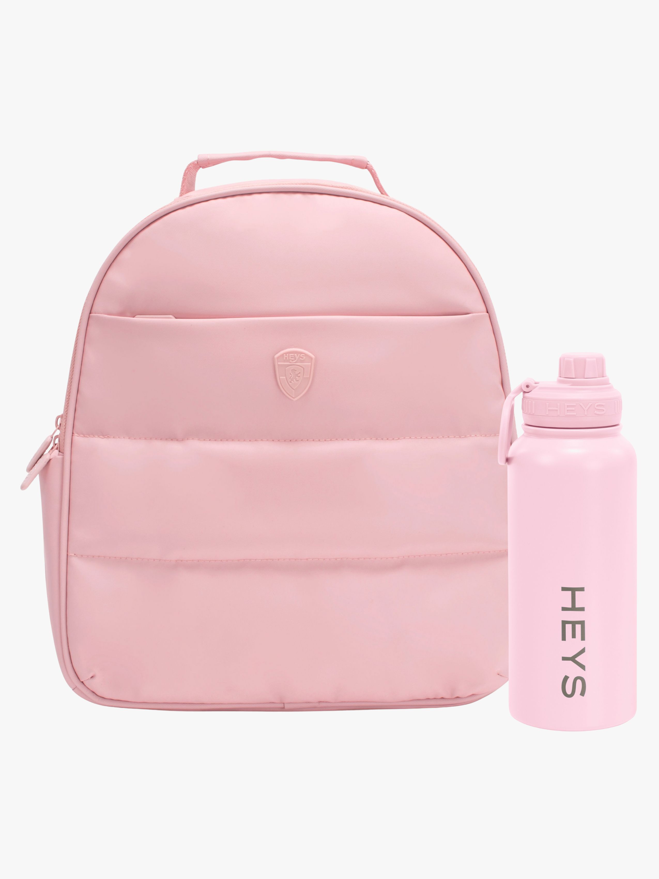 The Puffer Kinder Rucksack 13L & Edelstahl-Trinkflasche 946 ml, Rose