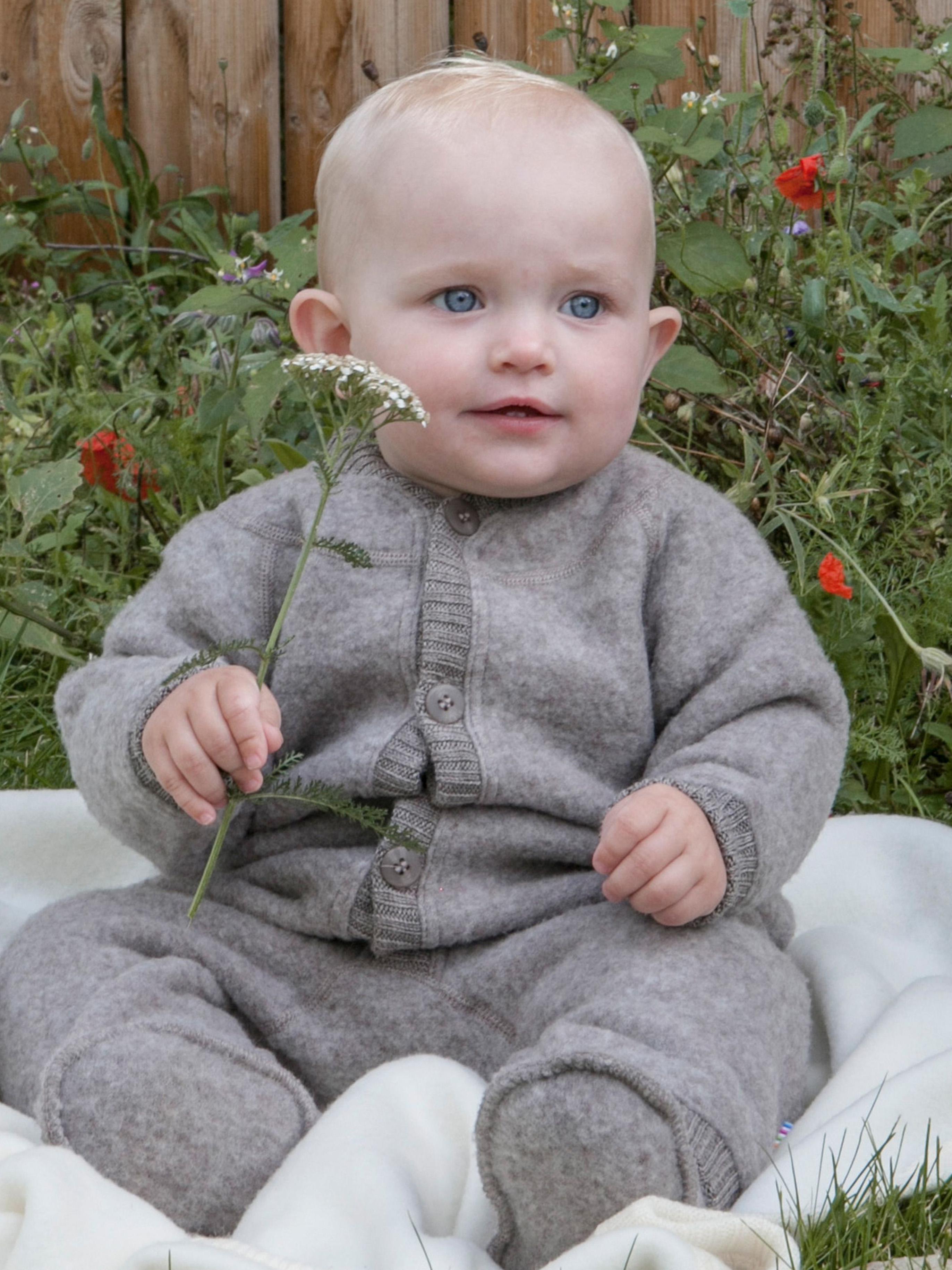 Joha Woll-Overall Merino, Sesam Mel, 100