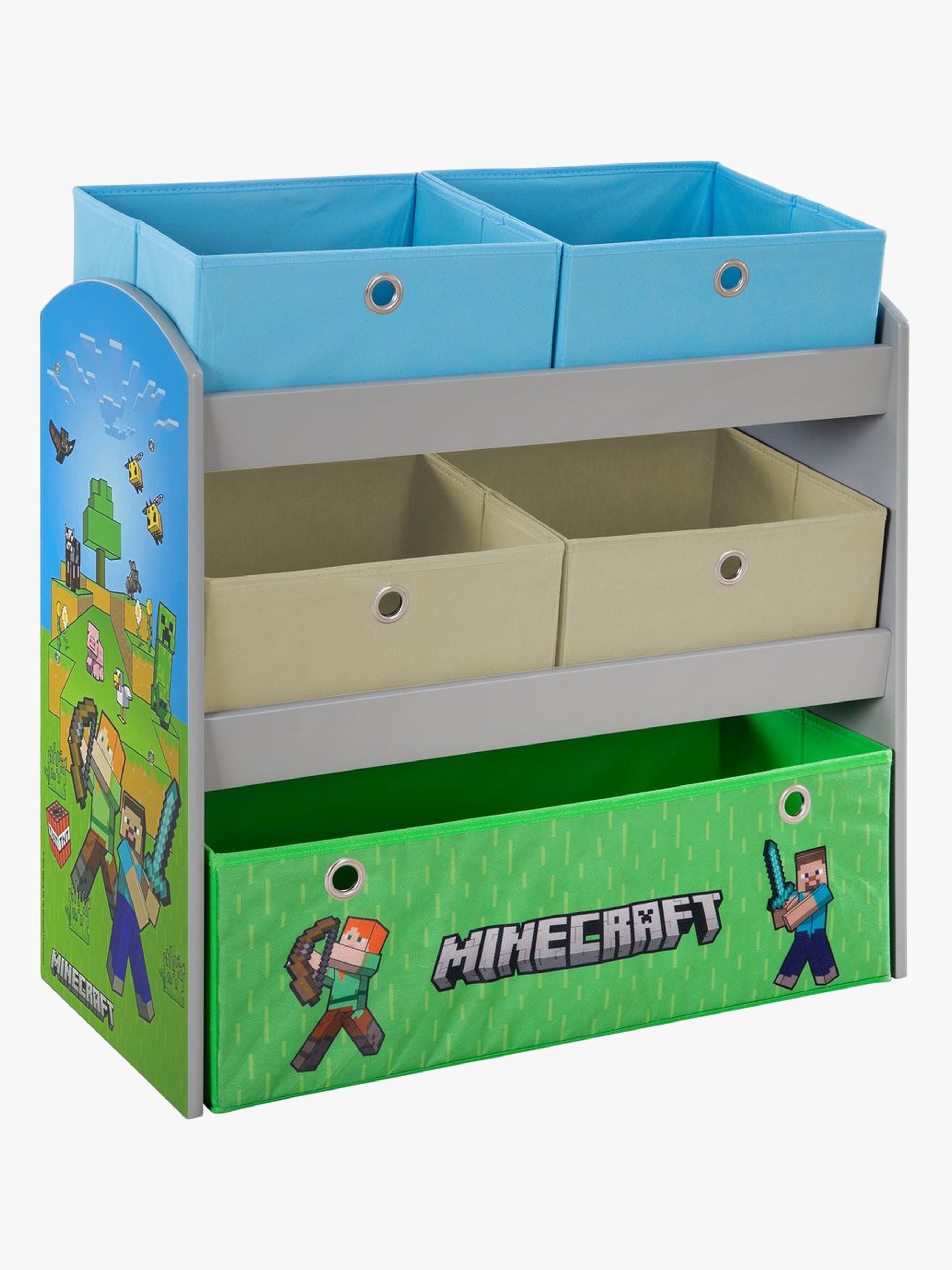 Minecraft Aufbewahrungsregal mit Aufbewahrungsboxen