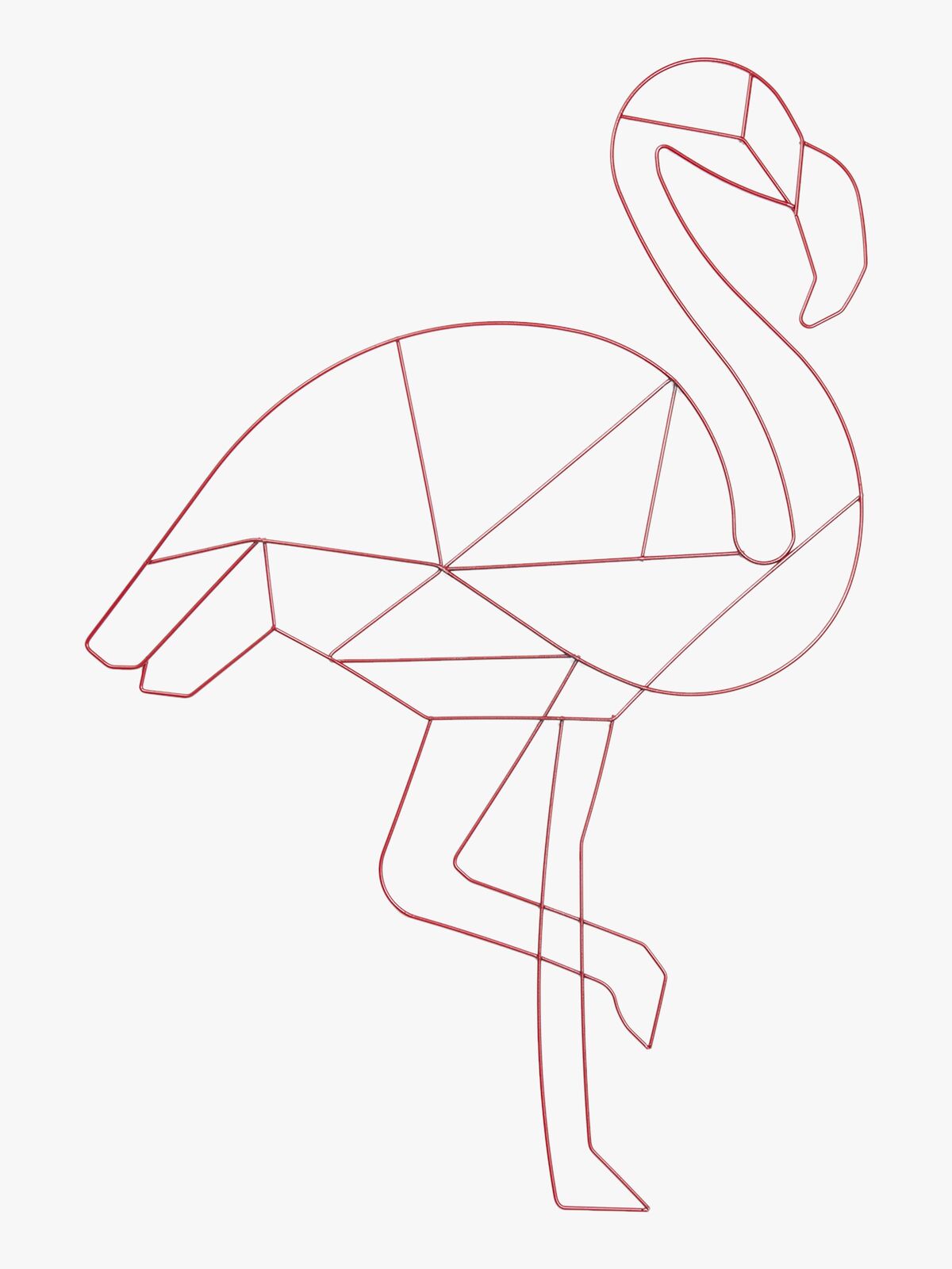 POPP Wanddekoration Flamingo, Rot