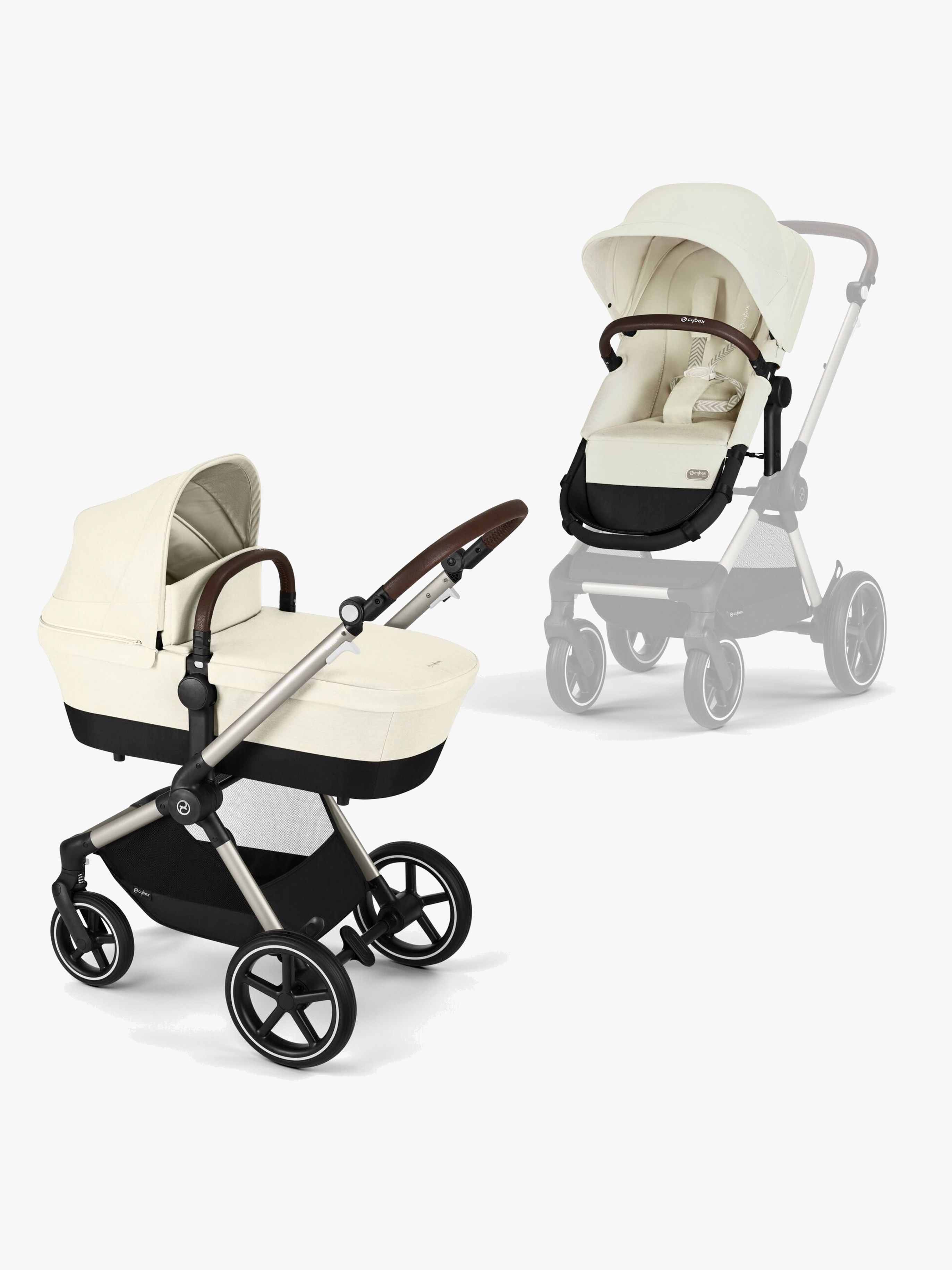 EOS Lux Kombikinderwagen, Taupe / Seashell Beige