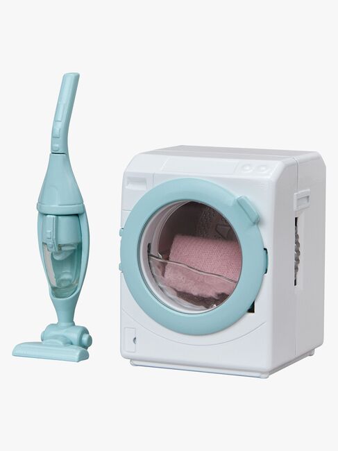 Sylvanian Families Puppenhausmöbel Reinigungsset Wäsche & Staubsauger