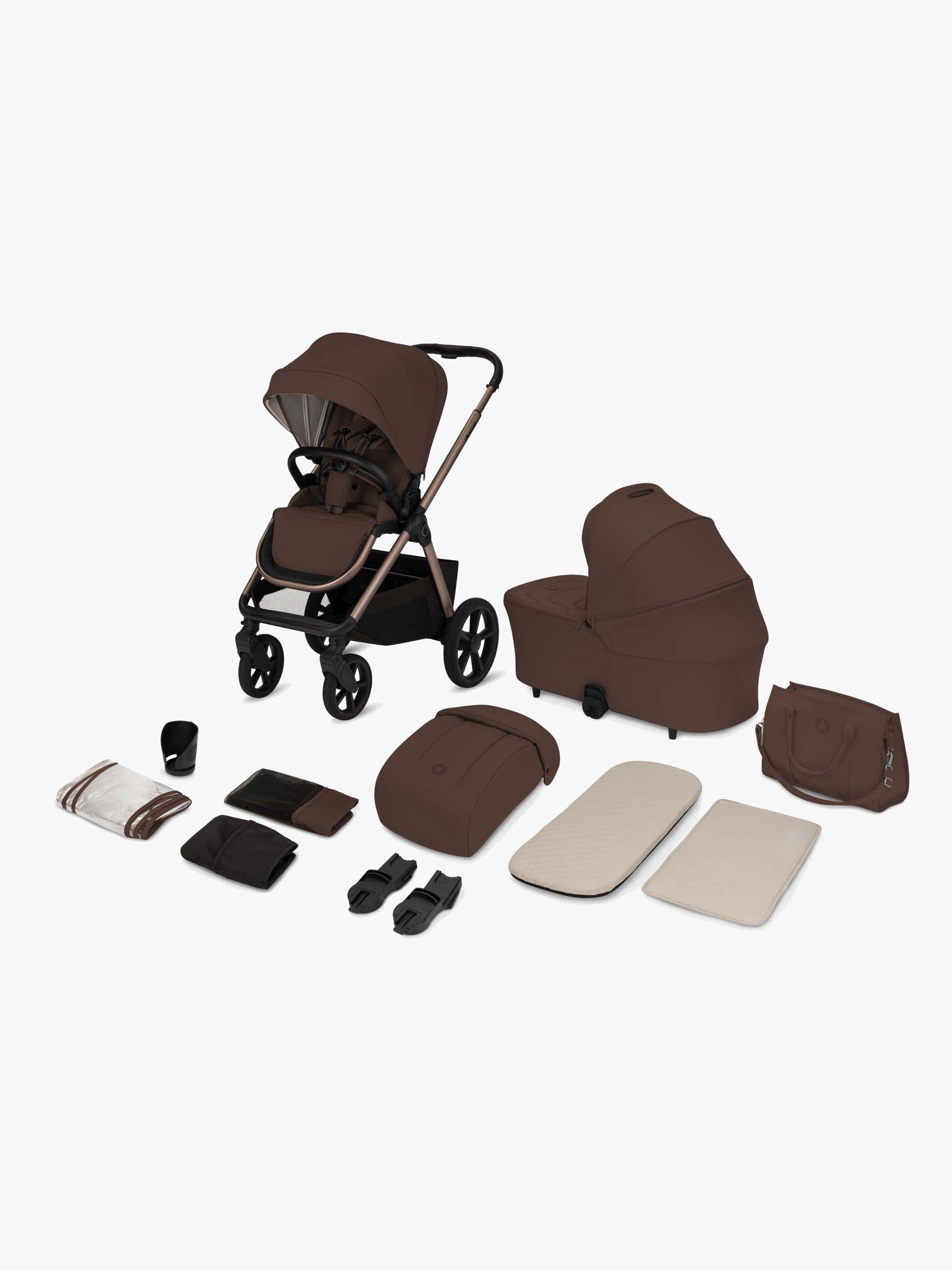 Lionelo CARMINE 2-in-1 Kombikinderwagen, Brown Chocolate