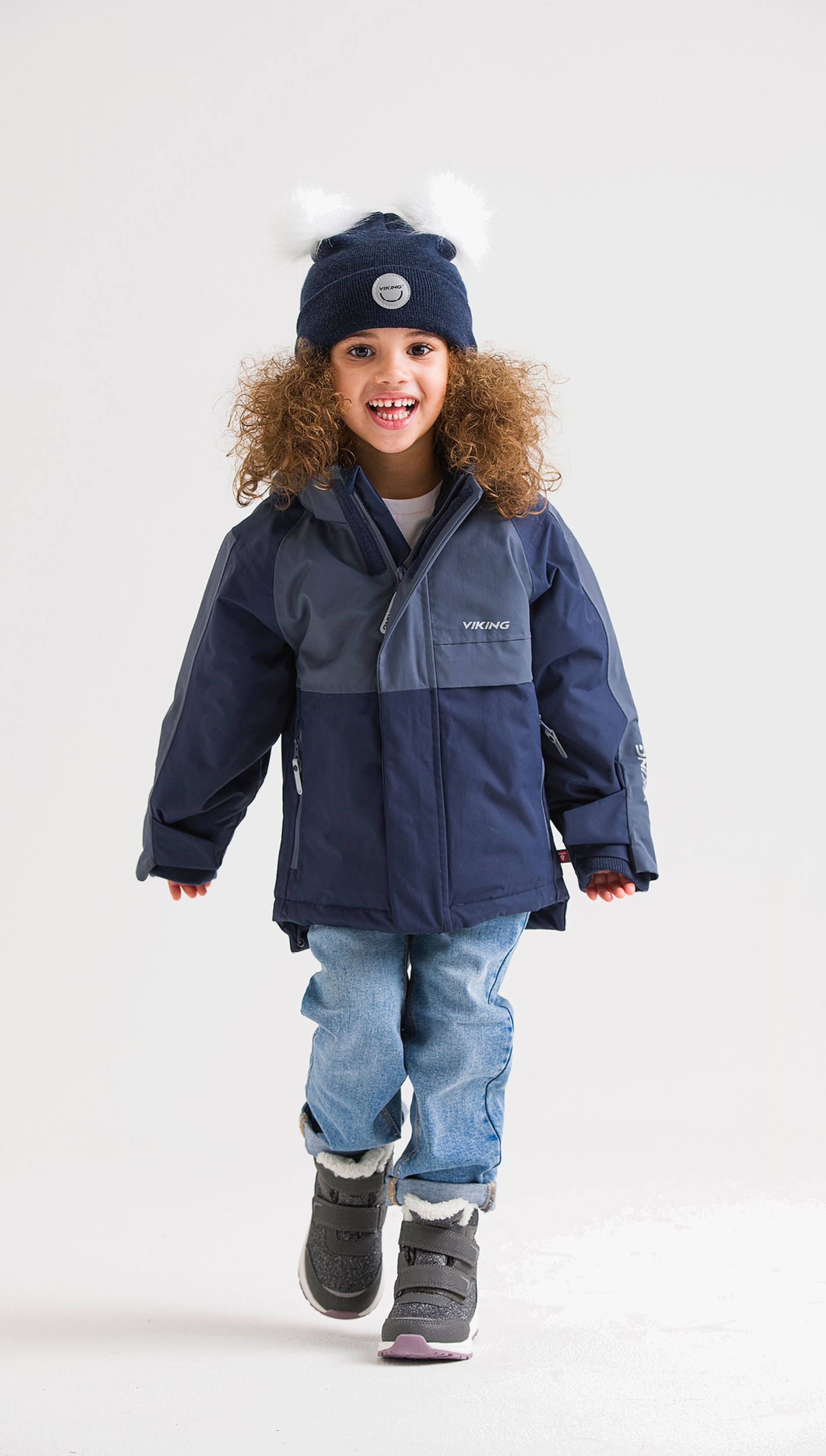 Viking Play Winterjacke, Navy, 98