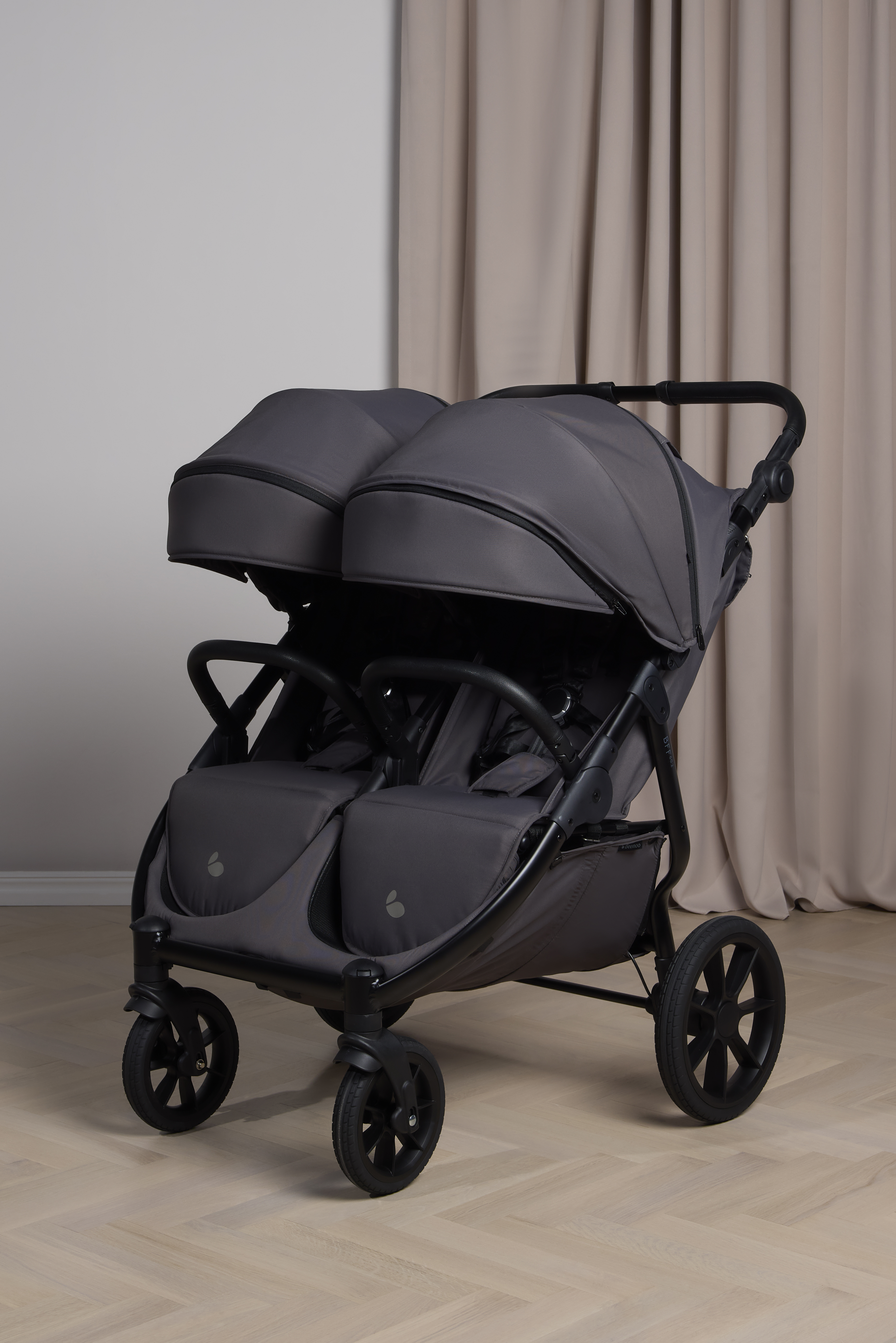 BFF60 2 Geschwisterwagen, Fog Grey