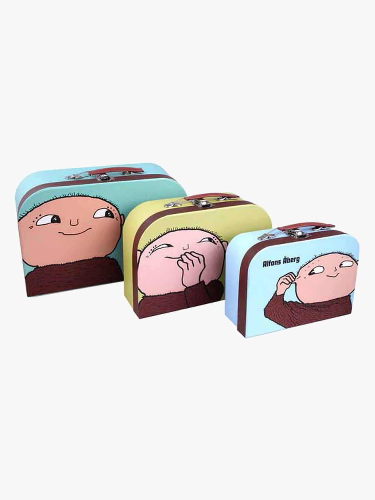 Barbo Toys Willi Wiberg Koffer Set 3er-Pack