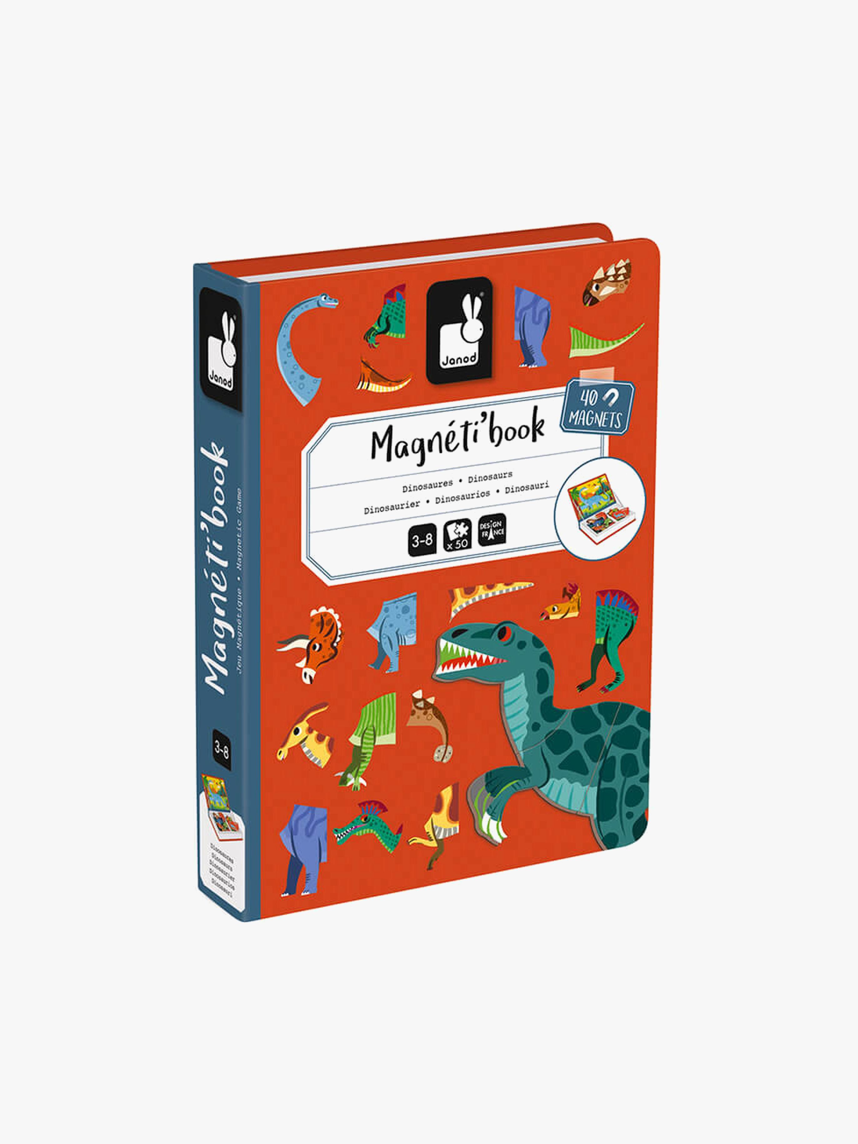 Janod Magneti'Book Dinosaurier Magnet-Set 40 Teile