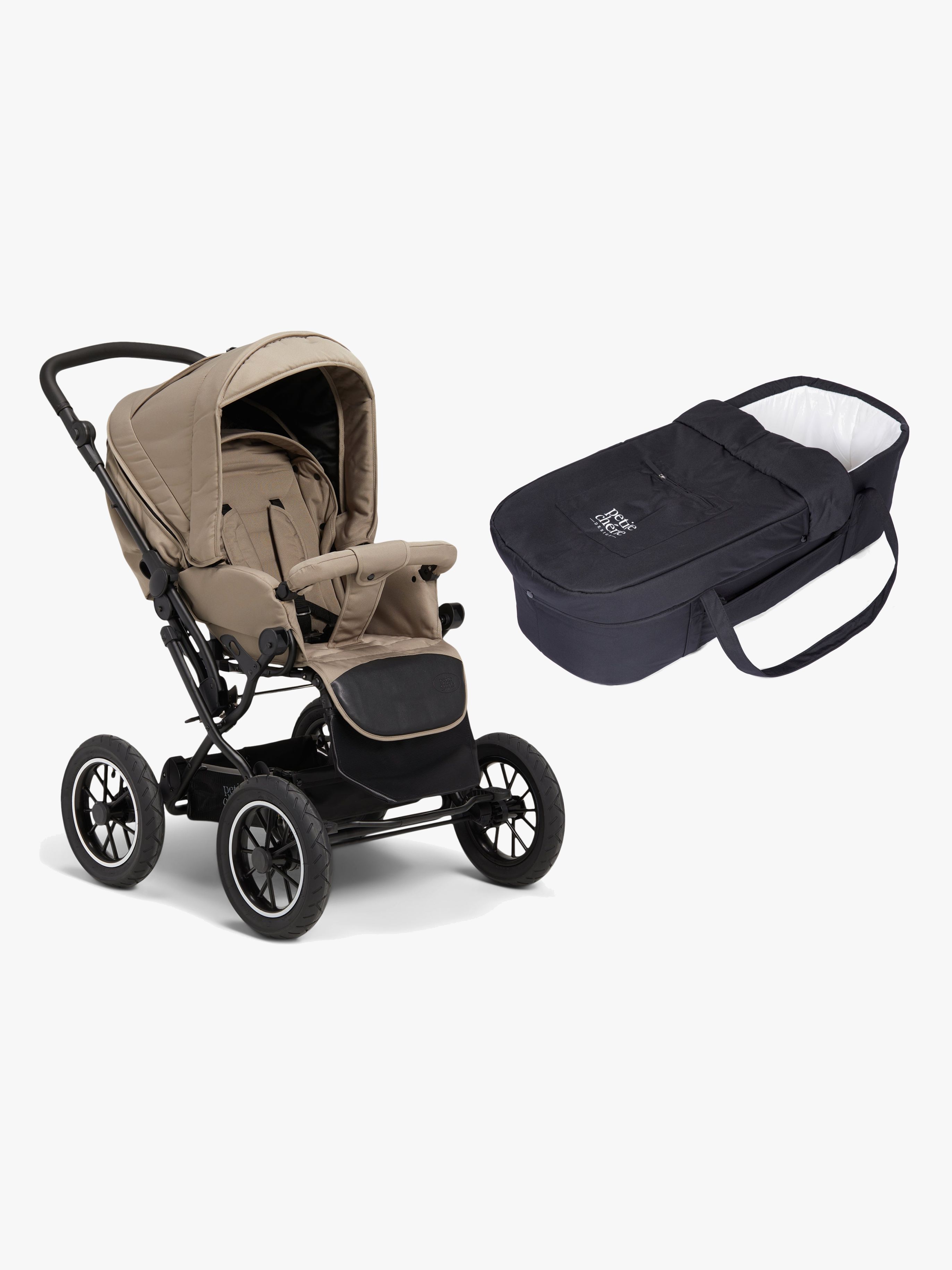 Petite Chérie Solide+ Kombikinderwagen, Desert Taupe/Black