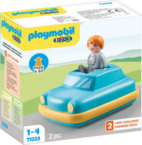 Playmobil 71323 1.2.3: Push & Go Car