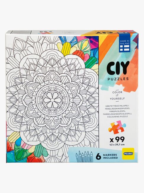Peliko CIY Puzzle mit Filzstiften 99 Teile Gemischte Auswahl