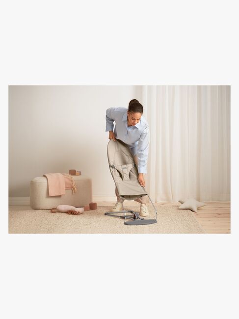 BabyBjörn Balance Soft Babywippe Tri-Fabric, Sandgrau