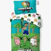 Minecraft Jungle Explore Bettwäsche 140x200, Grün