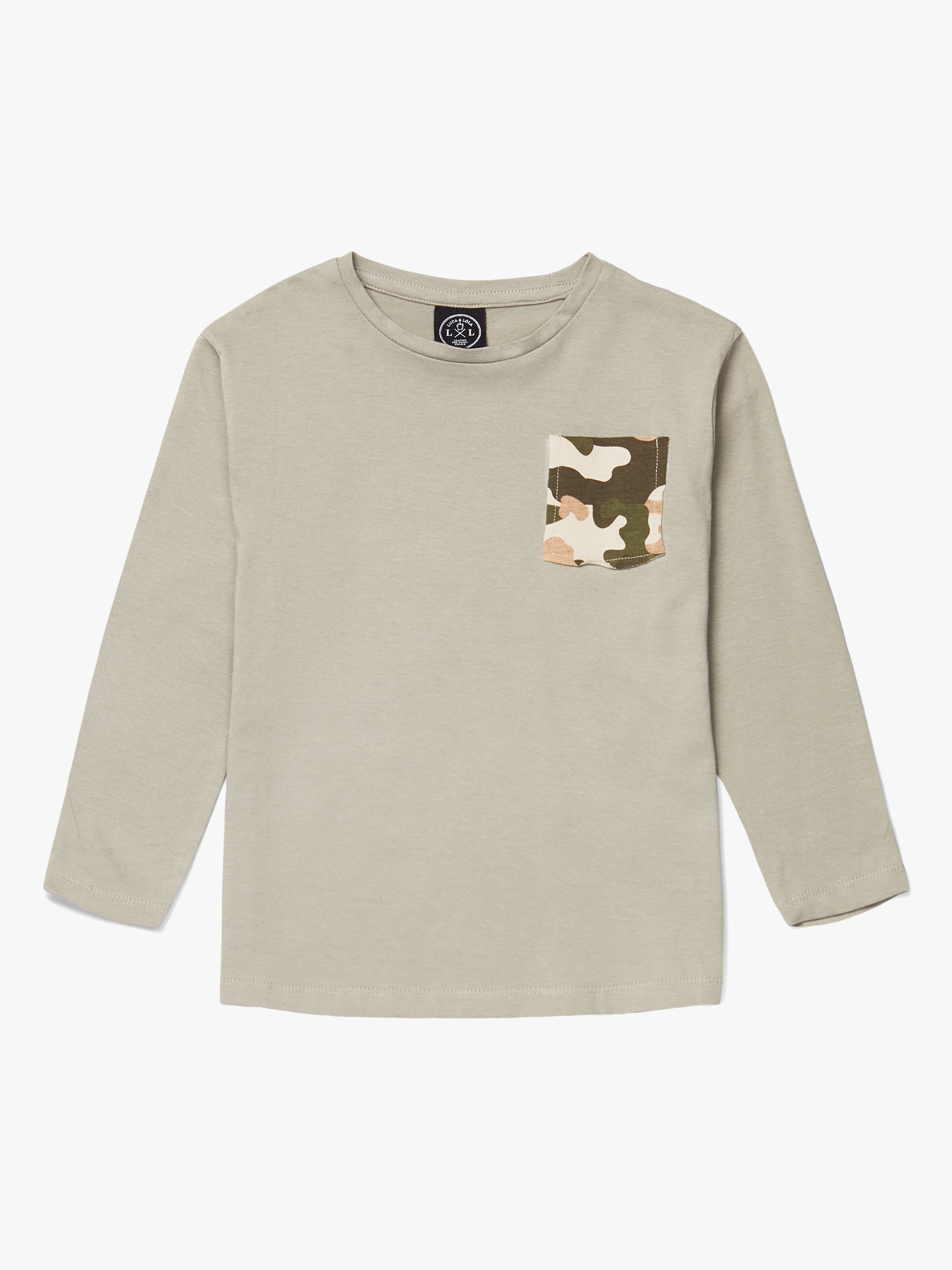 Luca &  Lola Piero Langarmshirt, Khaki 158-164