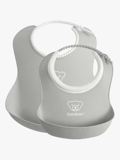 BabyBjörn Lätzchen-Set 2er-Pack, Grau