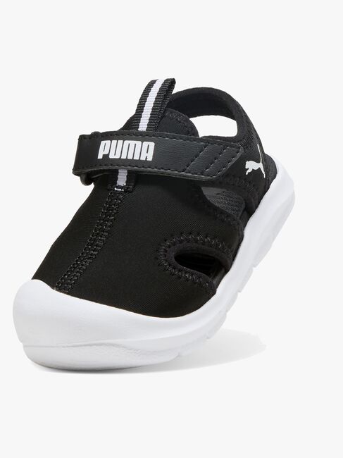 Puma Fun Racer V Infant Sandalen, Black/White