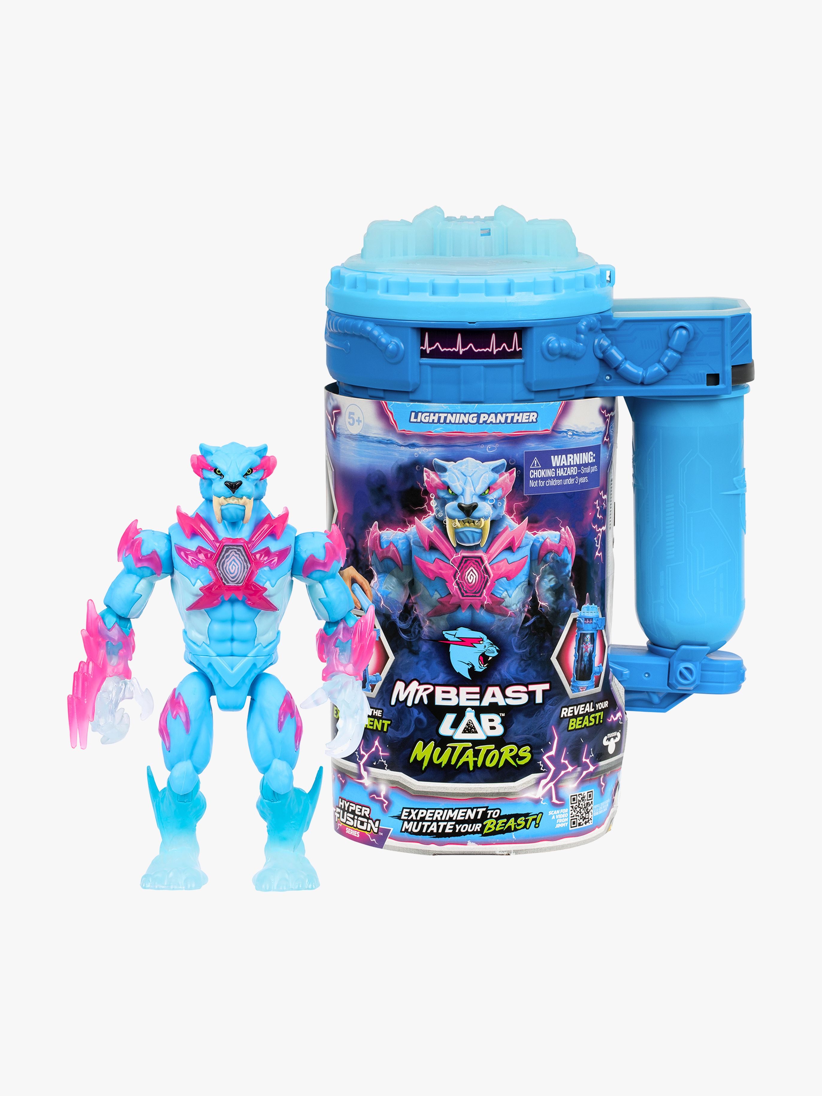 MrBeast Lab Mutators Mutation Chamber Actionfigur Lightning Panther
