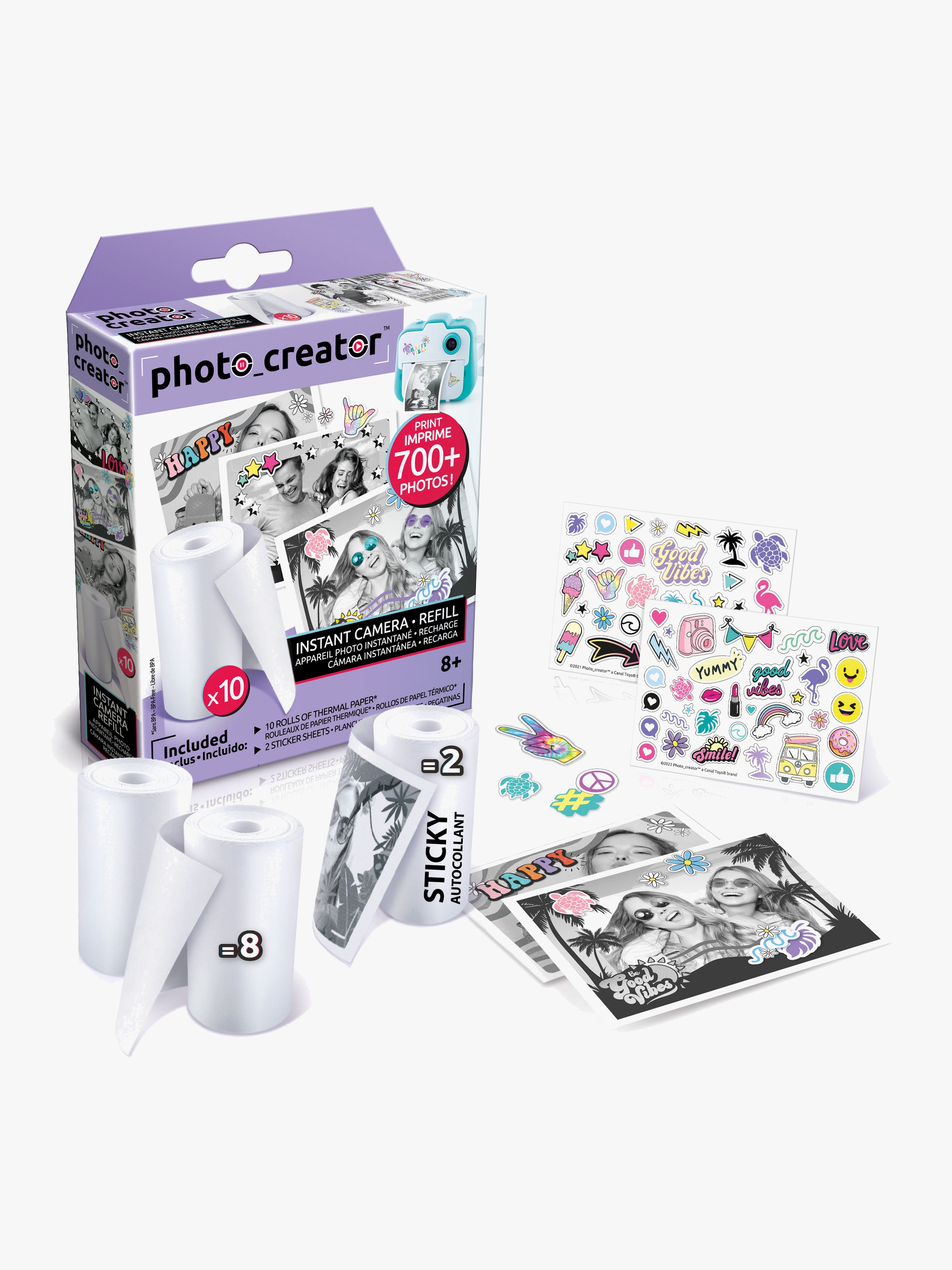 Photo Creator Polaroidkamera Nachfüllpapier & Aufkleber