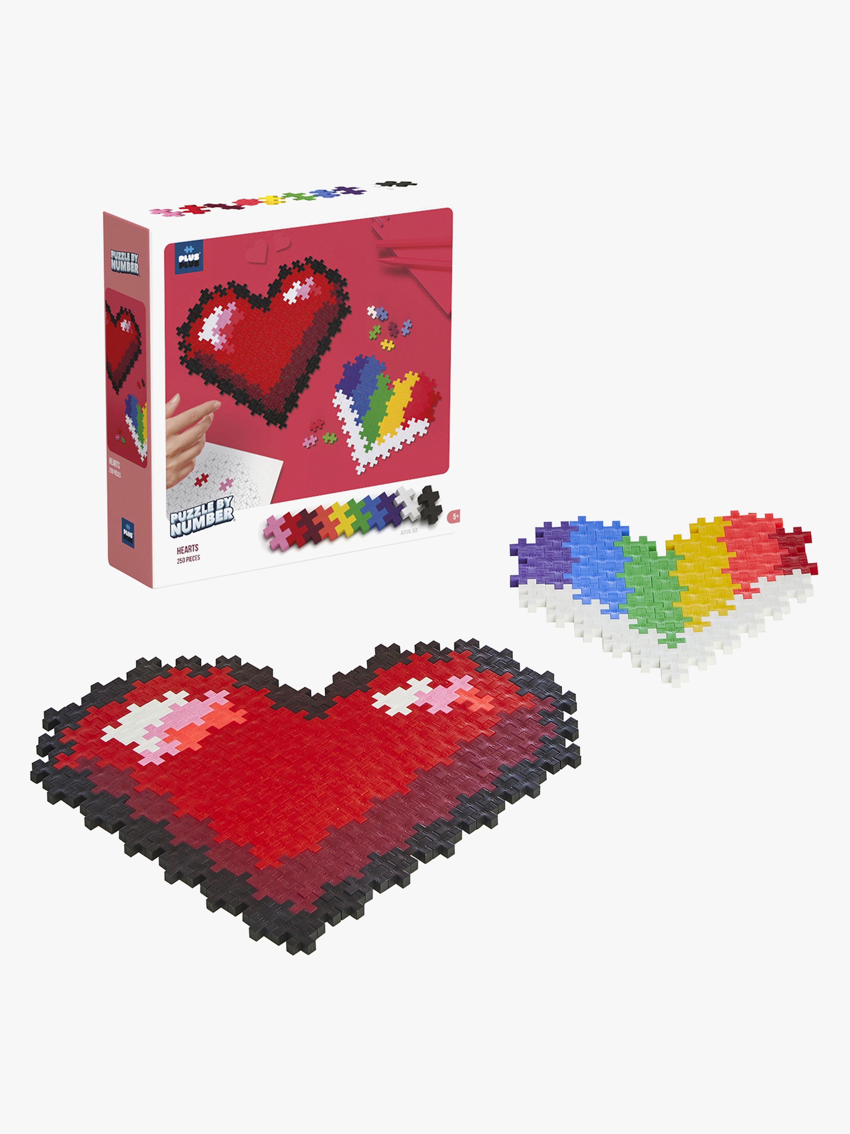 Plus-Plus Puzzle By Number Herzen 250 Teile