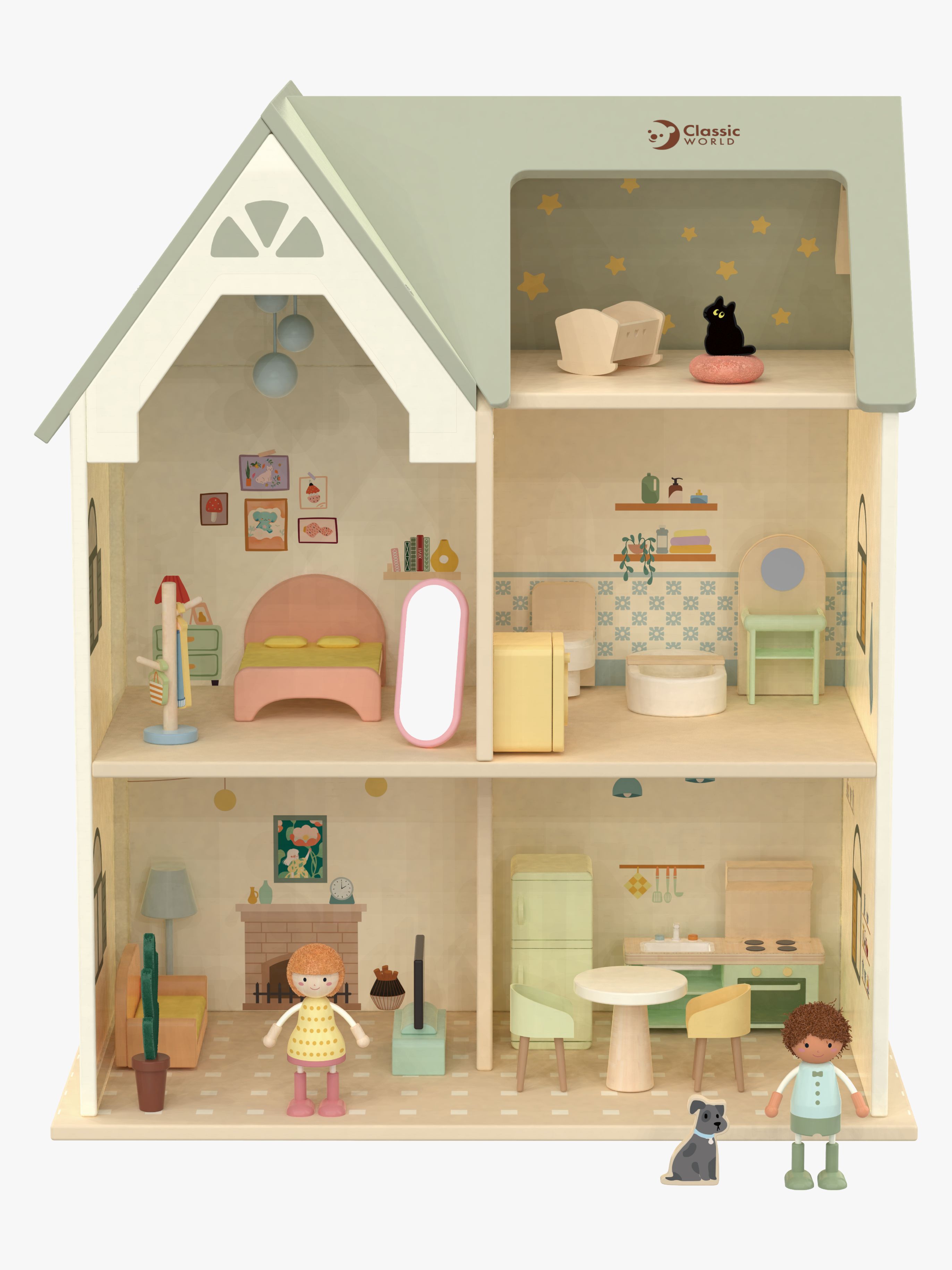 Classic World Leias Puppenhaus, Holz