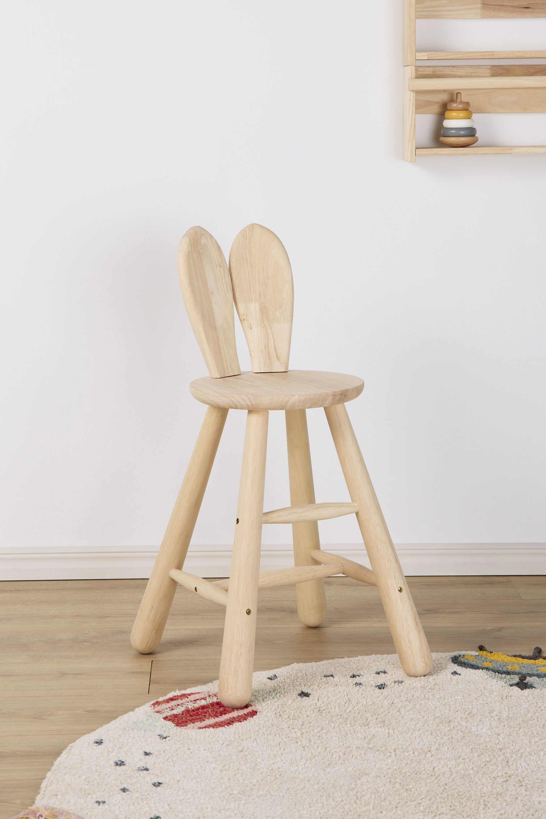 Kaninchen Kinderstuhl, Natur, Kinderzimmermöbel, Kindermöbel