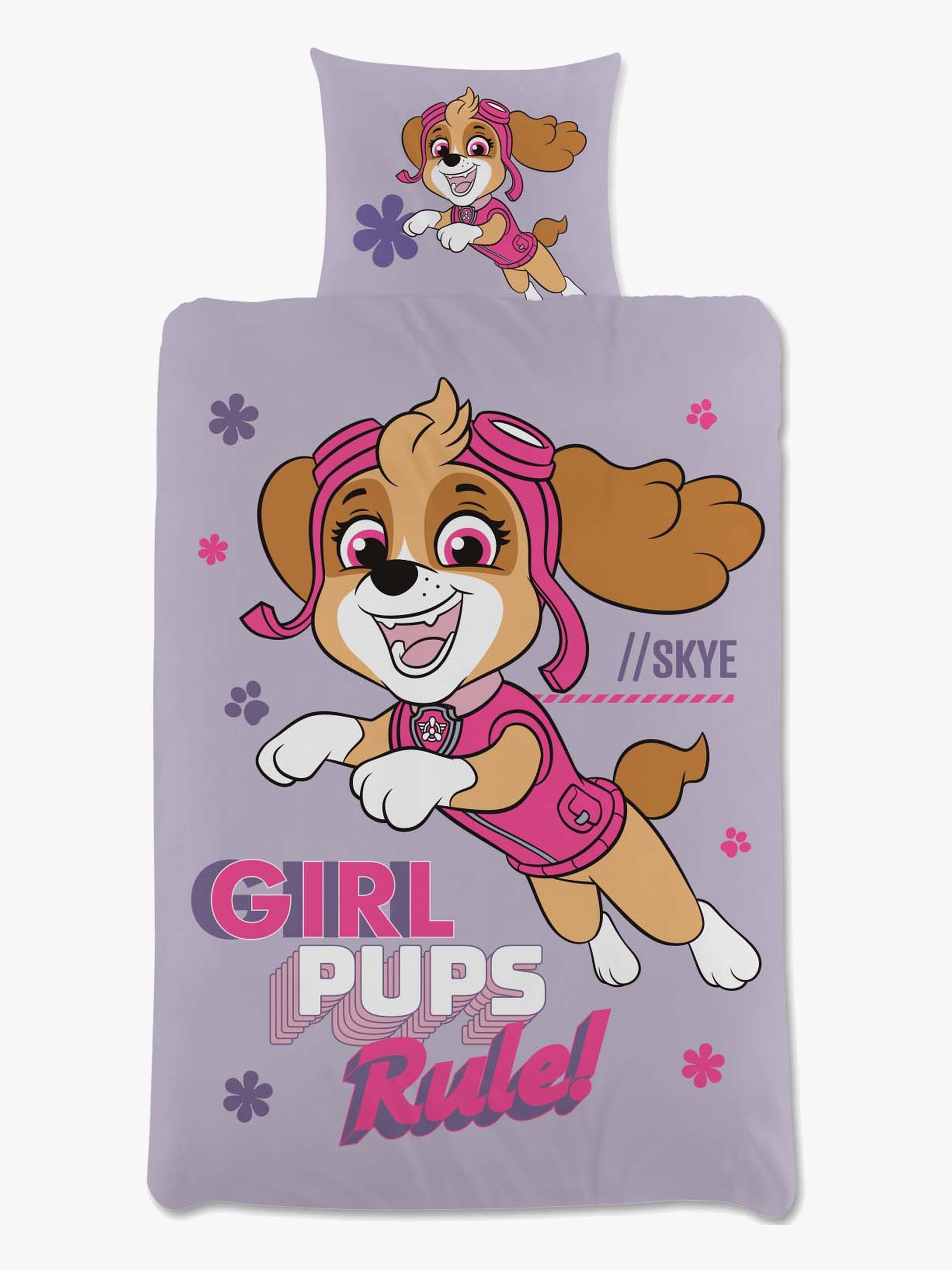 Paw Patrol Bettwäsche 120x160, Lila