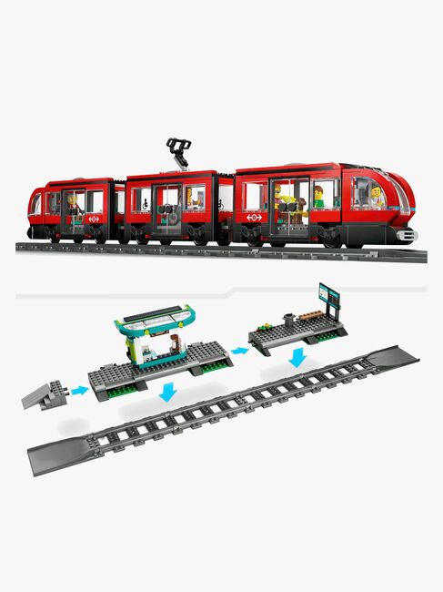 LEGO City 60423 Straßenbahn mit Haltestelle