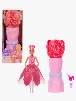 Barbie Petal Pop Flower Surprise Puppe Rose, Rot