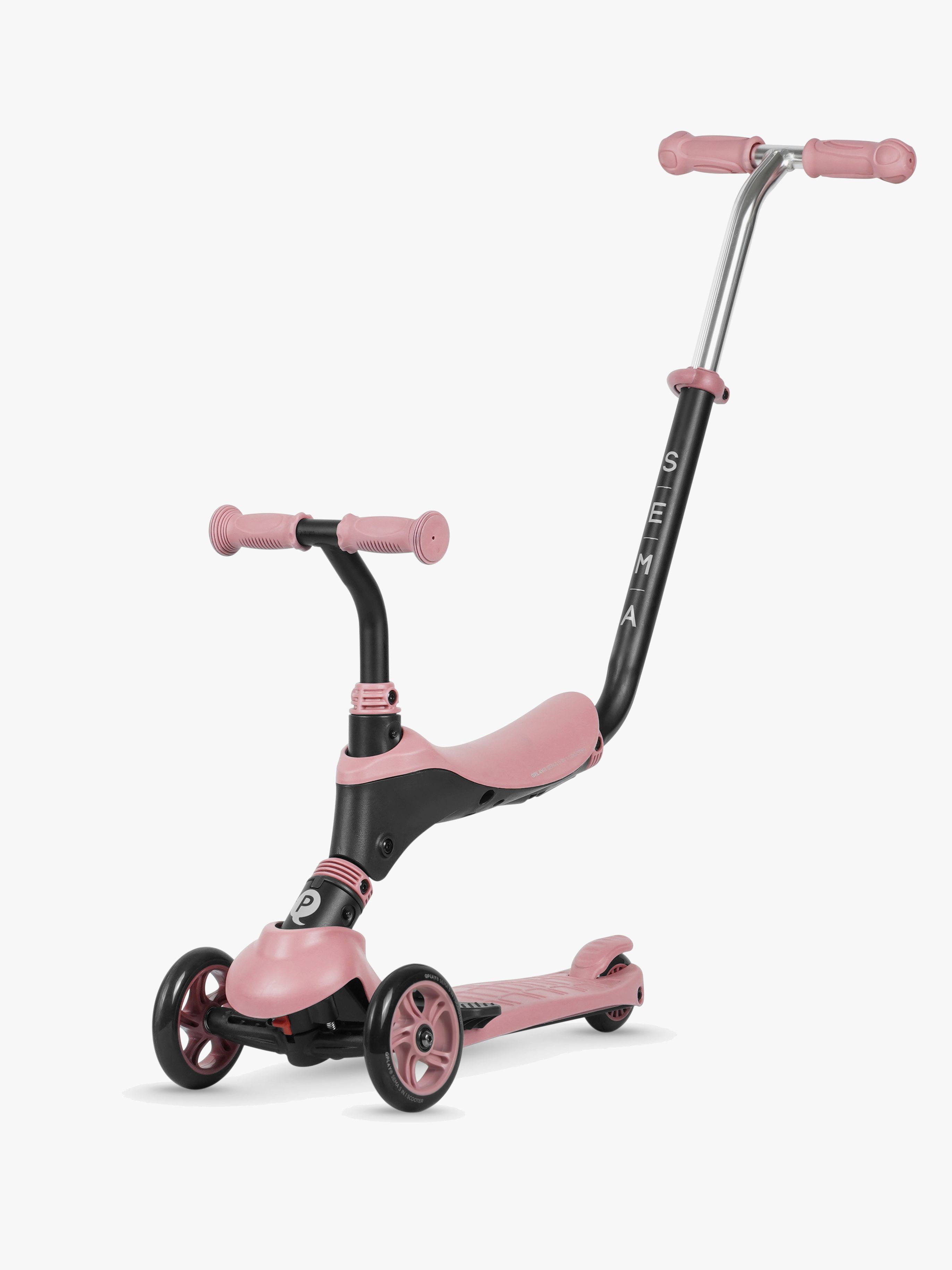 Sema 3-rädriger Tretroller 5-in-1, Rosa