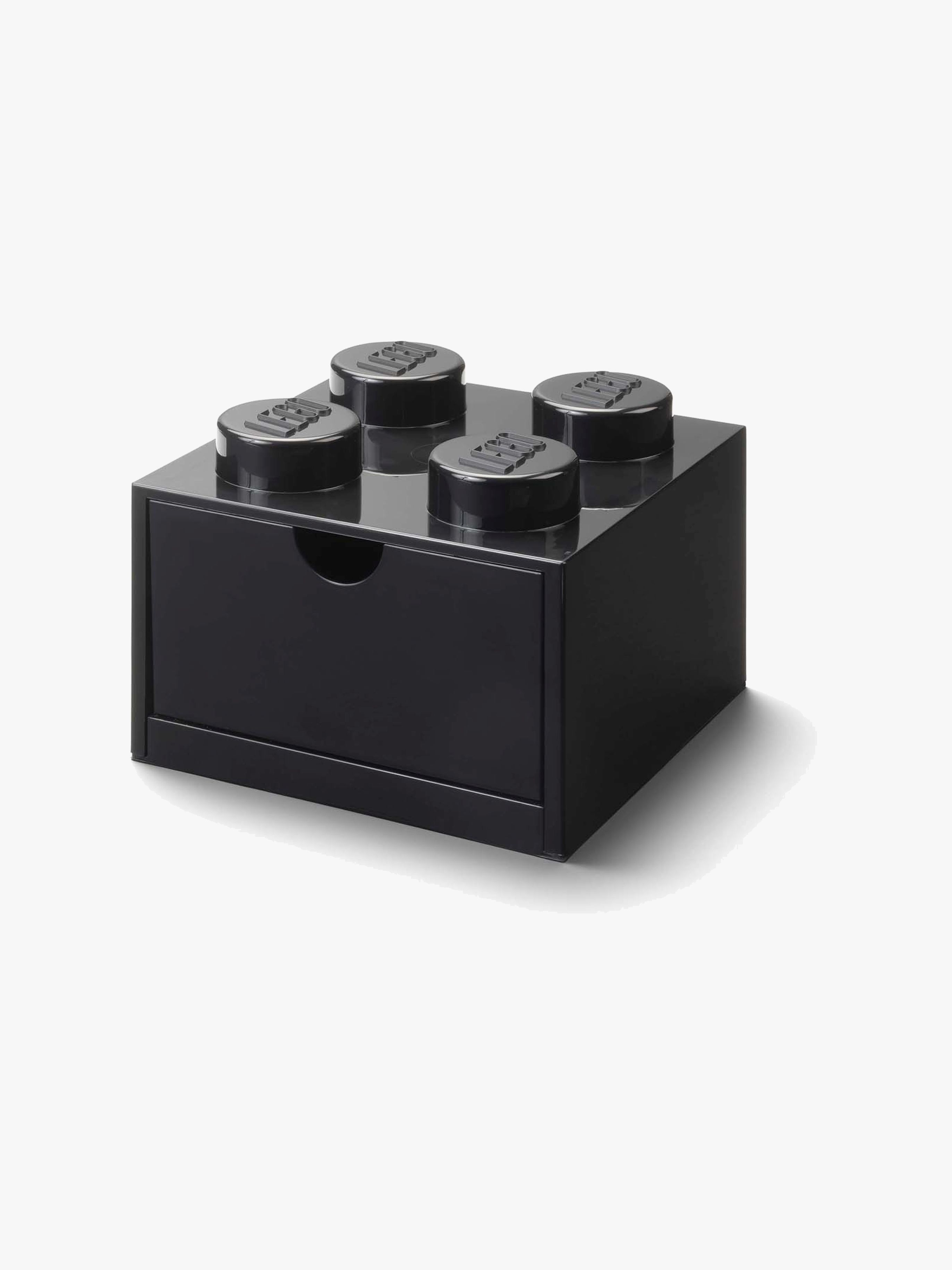 Aufbewahrungsbox mit Schublade 4, Schwarz