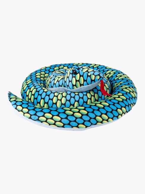 Teddykompaniet Plüschspielzeug Schlange 200 cm, Blau
