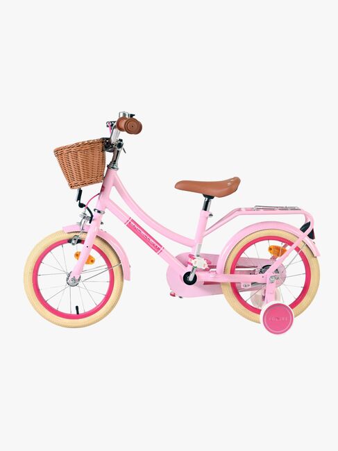 Volare Excellent Fahrrad mit Korb 14 Zoll, Rosa