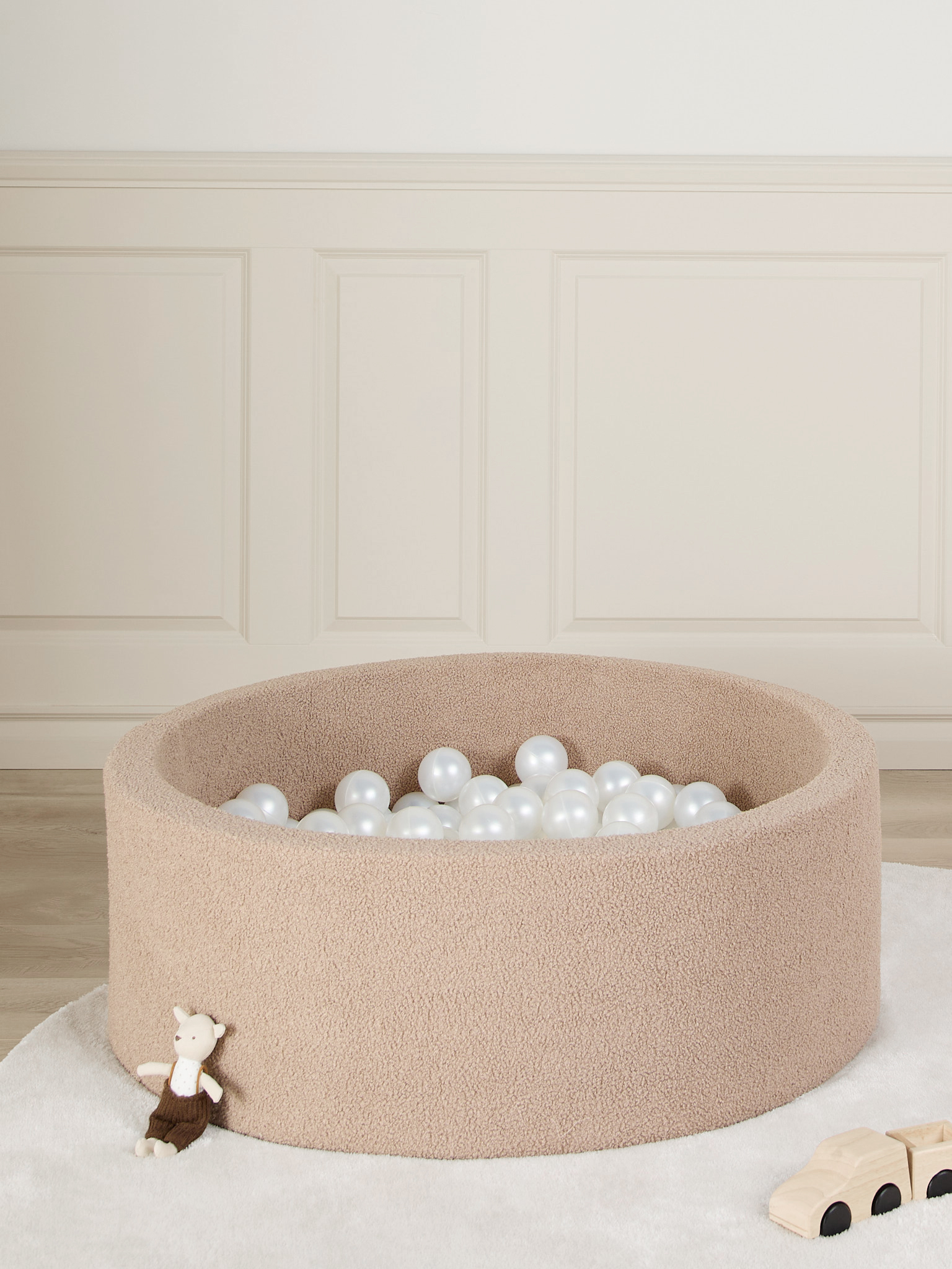 Alice &  Fox MUSHY Bällebad, Taupe Teddy