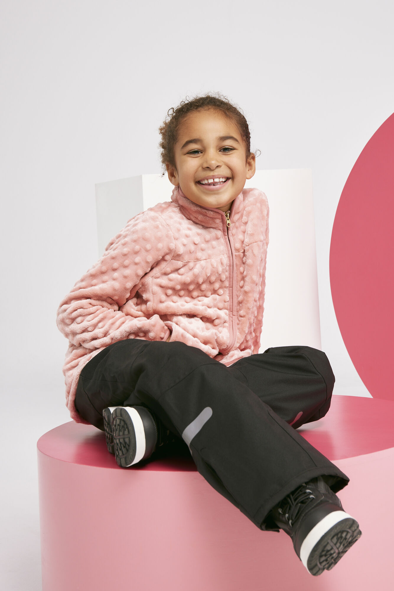 Ella Fleecejacke, Mellow Rose, 122-128