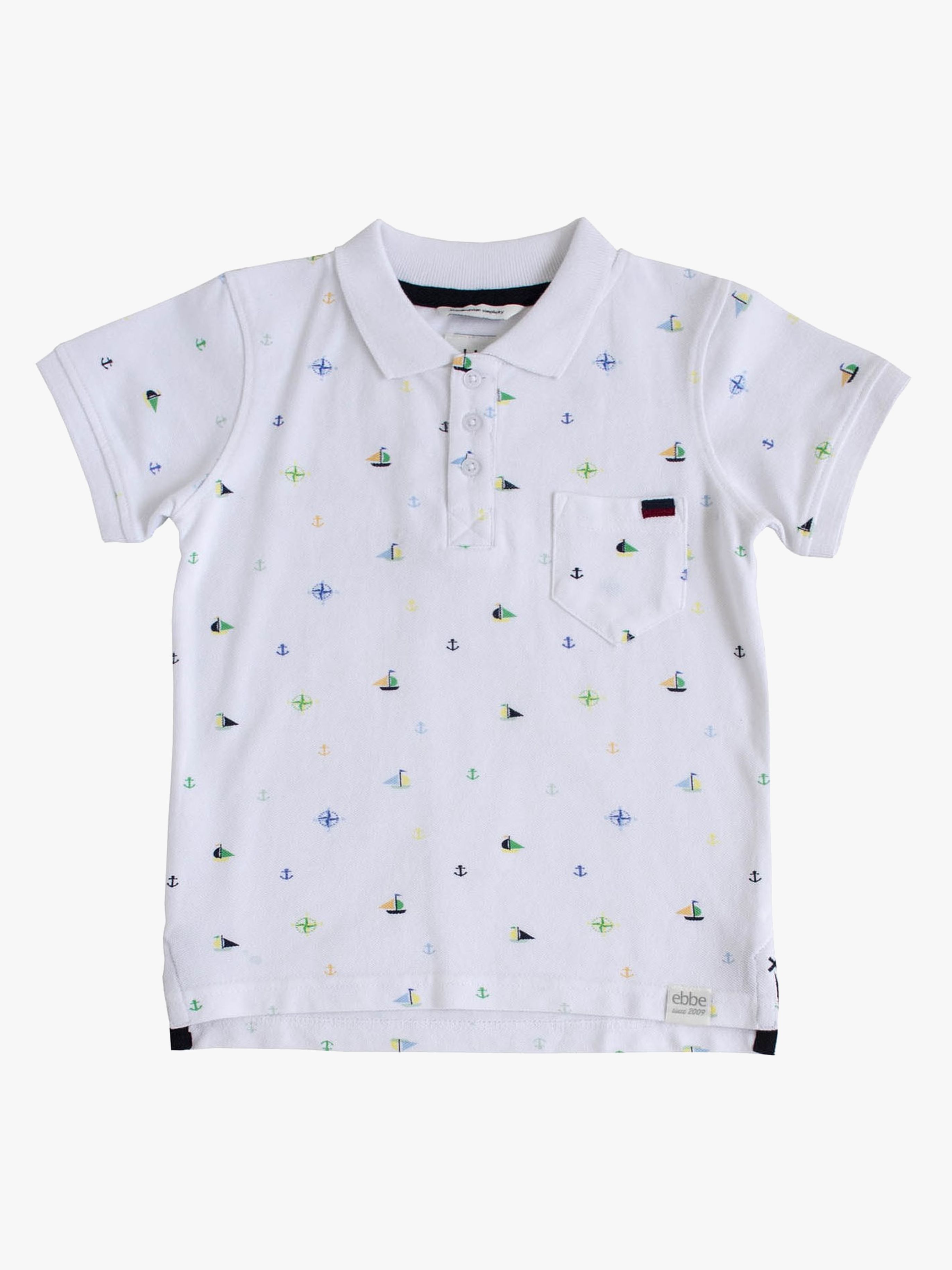 Ebbe Harper Poloshirt, Multi Sea Print, 42