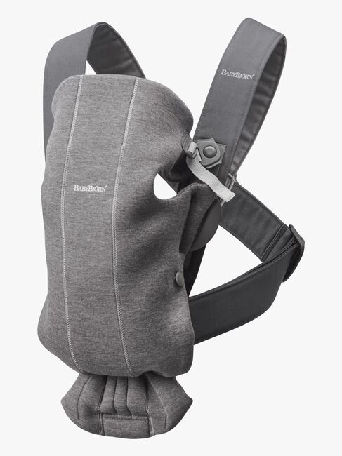 BabyBjörn Mini Babytrage 3D Jersey, Dunkelgrau