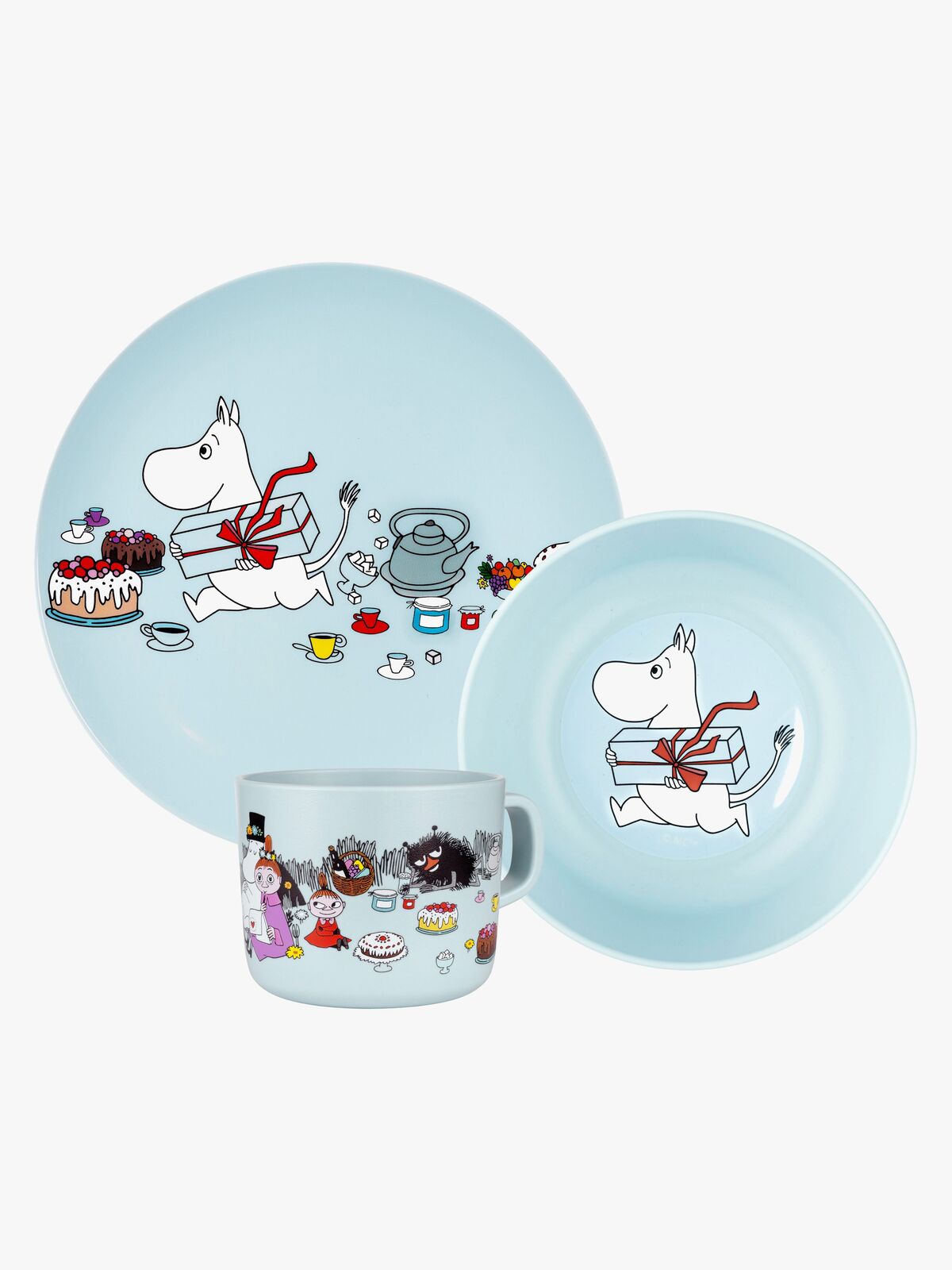 Mumin Picknick Geschirr-Set 3 Teile